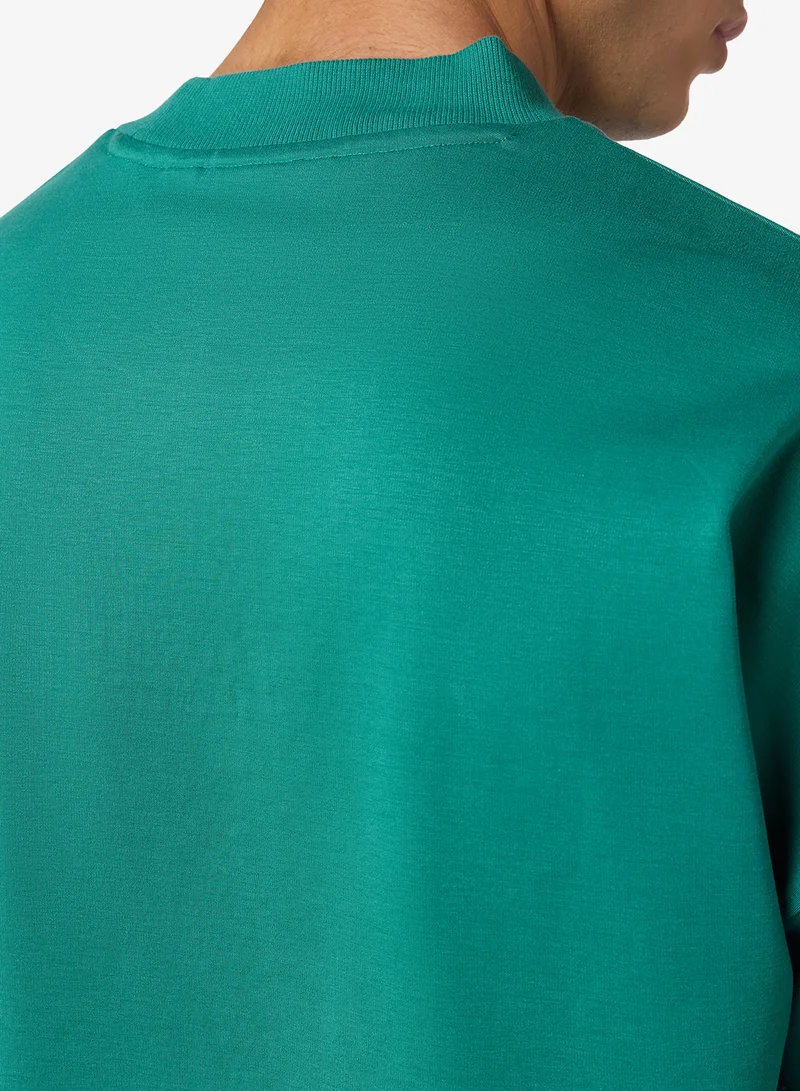 Squatwolf Galapagos Green Oversized Word Up Cotton Tee for Men | Best Price UAE